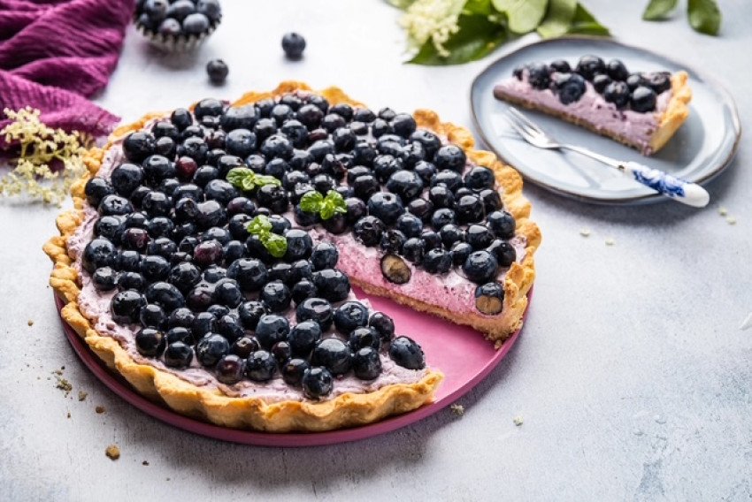 Koláč s čučoriedkovou náplňou