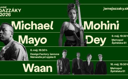 Jarné Jazzáky prinesú do Bratislavy tri večery svetového jazzu v podaní novej generácie hviezd