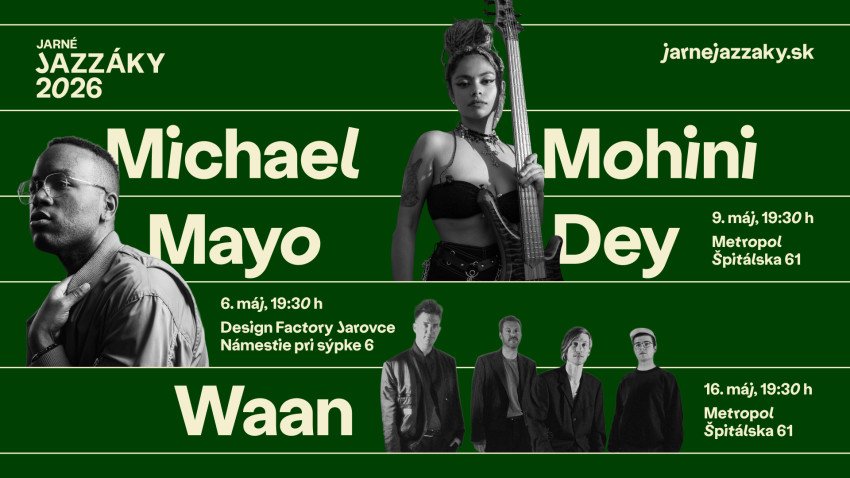 Jarné Jazzáky prinesú do Bratislavy tri večery svetového jazzu v podaní novej generácie hviezd