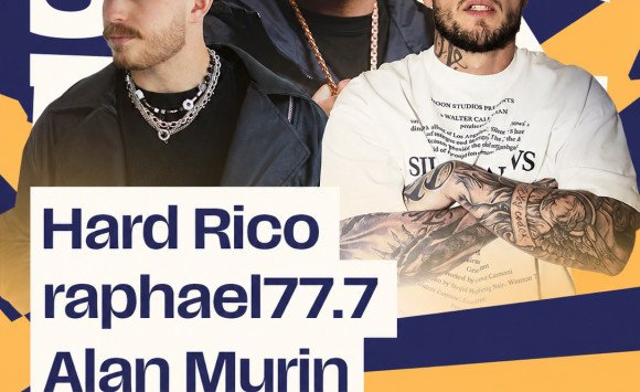 Kontroverzný raper Hard Rico, vychádzajúca hviezda raphael77.7 a Alan Murin na jednom pódiu!