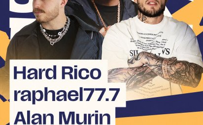 Kontroverzný raper Hard Rico, vychádzajúca hviezda raphael77.7 a Alan Murin na jednom pódiu!