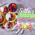 Letné vafle s malinovou náplňou a ovocím