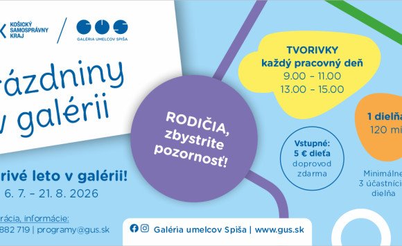 Prázdniny v galérii - tvorivé dielne