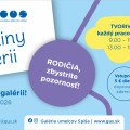 Prázdniny v galérii - tvorivé dielne