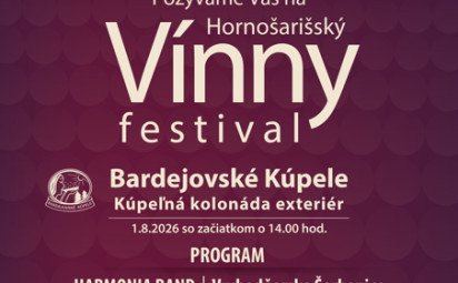 Dobré víno a hudba pozývajú do Bardejovských Kúpeľov Hornošarišský vínny festival má už 13 rokov