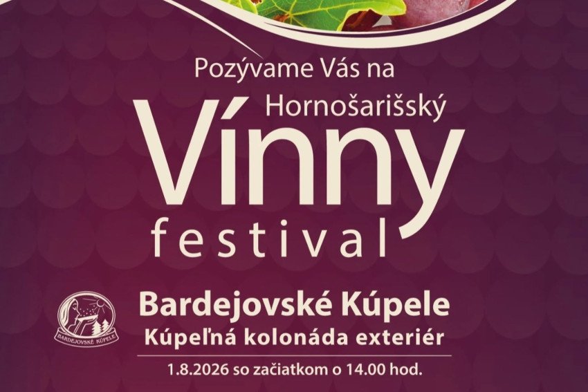 Dobré víno a hudba pozývajú do Bardejovských Kúpeľov