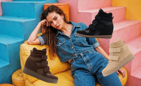 Wedge sneakers sú späť! Ako nosiť tenisky na skrytom podpätku moderne?
